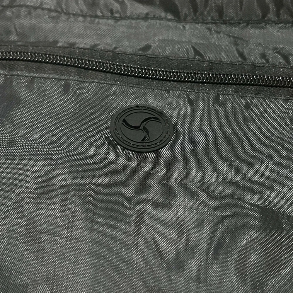 GoDaddy Black Drawstring Bag Backpack Travel Office Casual Nerd Website Tech EUC